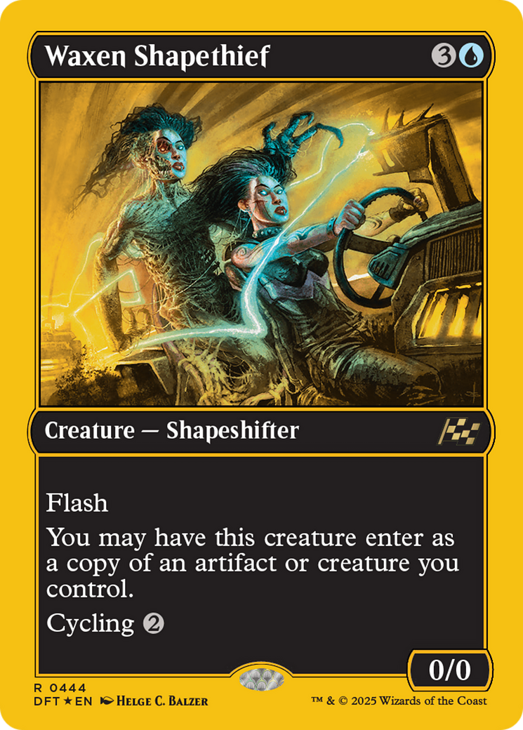 Waxen Shapethief (First-Place Foil) [Aetherdrift] MTG Single Magic: The Gathering | Red Claw Gaming