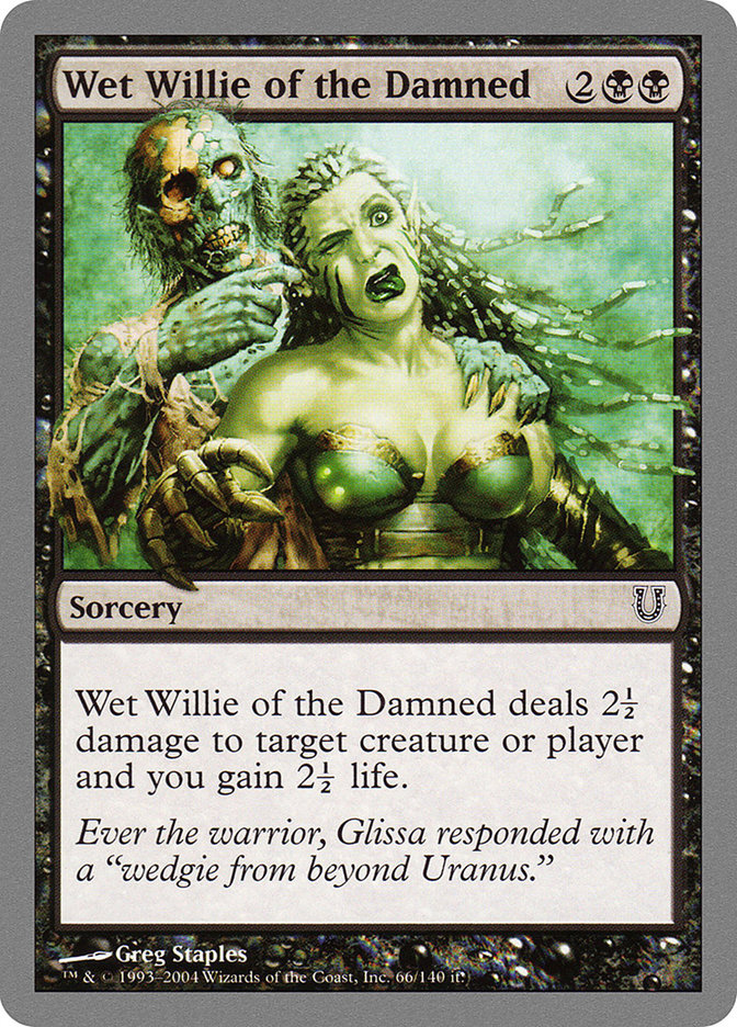 Wet Willie of the Damned [Unhinged] MTG Single Magic: The Gathering | Red Claw Gaming