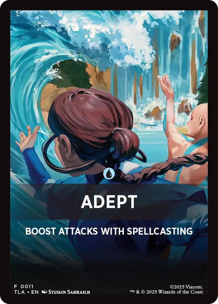 Adept Theme Card [Avatar: The Last Airbender Tokens] MTG Single Magic: The Gathering | Red Claw Gaming