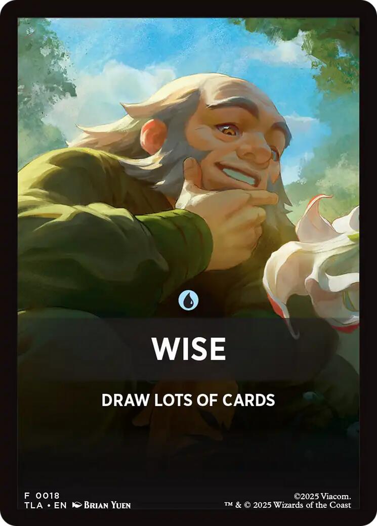Wise Theme Card [Avatar: The Last Airbender Tokens] MTG Single Magic: The Gathering | Red Claw Gaming