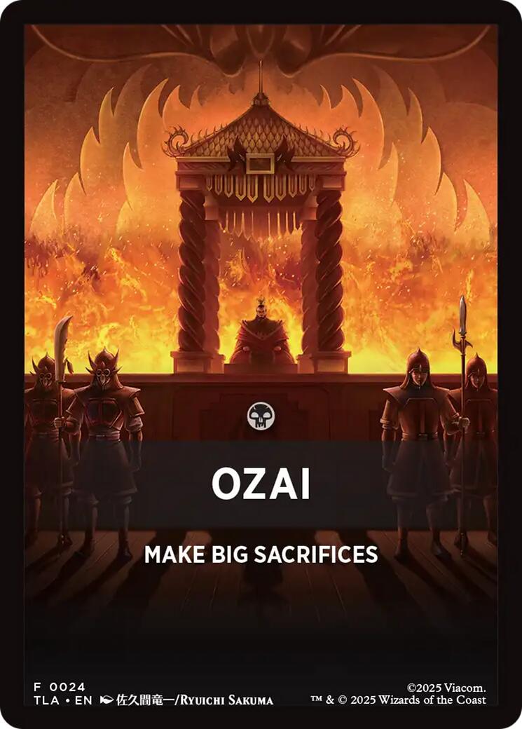 Ozai Theme Card [Avatar: The Last Airbender Tokens] MTG Single Magic: The Gathering | Red Claw Gaming
