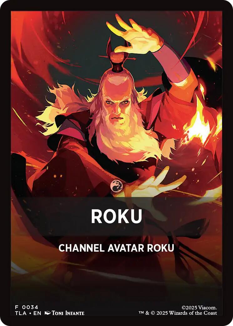 Roku Theme Card [Avatar: The Last Airbender Tokens] MTG Single Magic: The Gathering | Red Claw Gaming