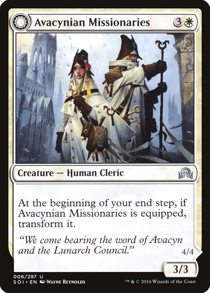 Avacynian Missionaries // Lunarch Inquisitors [Shadows over Innistrad] MTG Single Magic: The Gathering | Red Claw Gaming