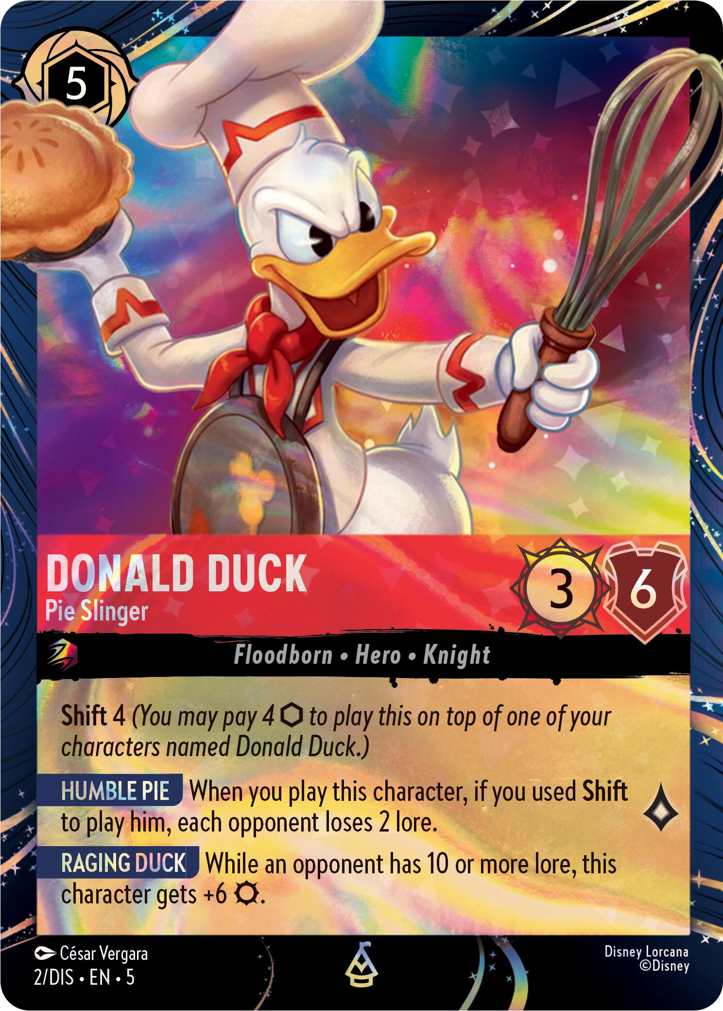 Donald Duck - Pie Slinger (2) [Promo Cards] Lorcana Single Disney | Red Claw Gaming