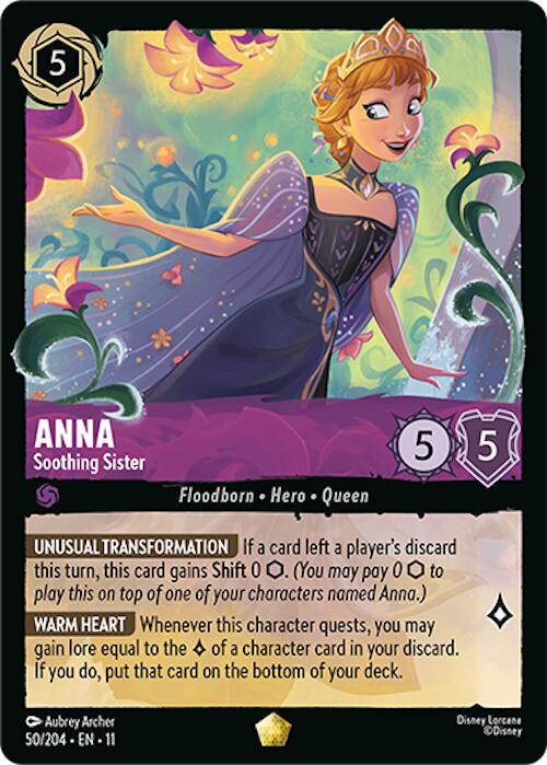 Anna - Soothing Sister (50/204) [Winterspell] Lorcana Single Disney | Red Claw Gaming