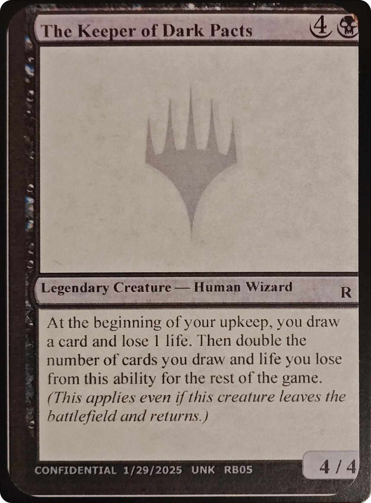 The Keeper of Dark Pacts [Unknown Event] MTG Single Magic: The Gathering | Red Claw Gaming