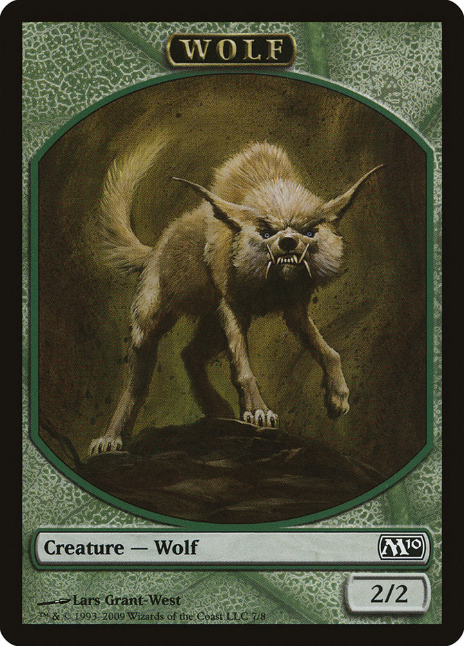 Wolf Token [Magic 2010 Tokens] MTG Single Magic: The Gathering | Red Claw Gaming
