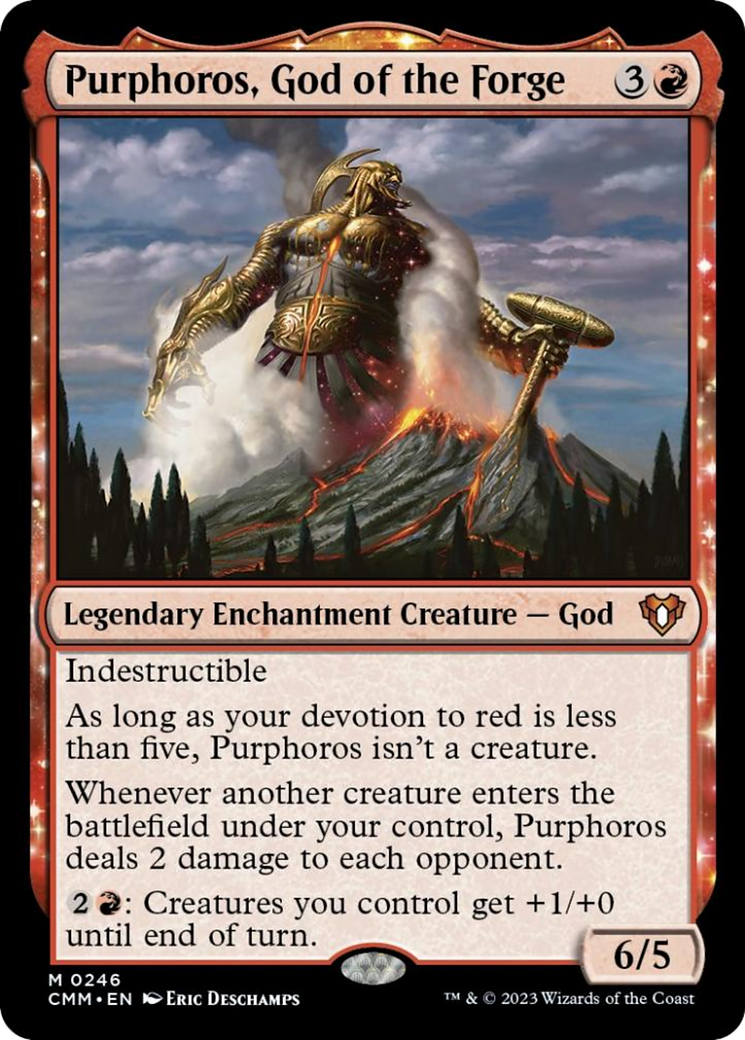Purphoros, God of the Forge [Commander Masters] MTG Single Magic: The Gathering | Red Claw Gaming