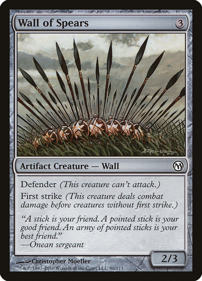 Wall of Spears [Duels of the Planeswalkers] MTG Single Magic: The Gathering | Red Claw Gaming