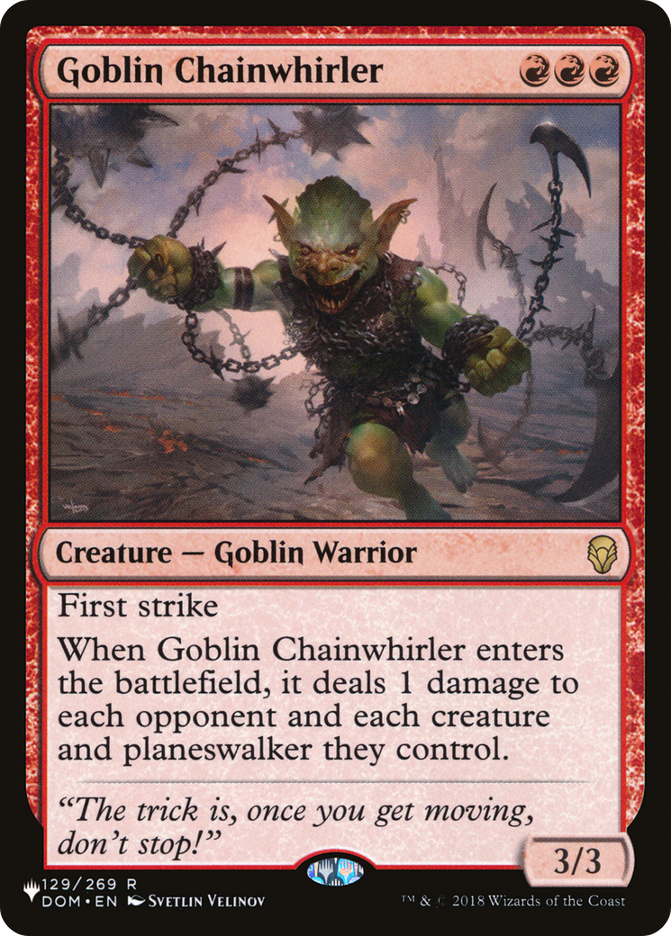 Goblin Chainwhirler [The List] MTG Single Magic: The Gathering | Red Claw Gaming