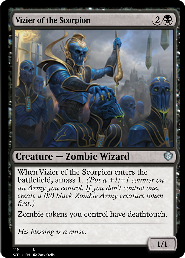Vizier of the Scorpion [Starter Commander Decks] MTG Single Magic: The Gathering | Red Claw Gaming