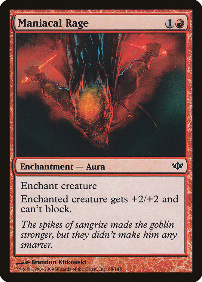Maniacal Rage [Conflux] MTG Single Magic: The Gathering | Red Claw Gaming