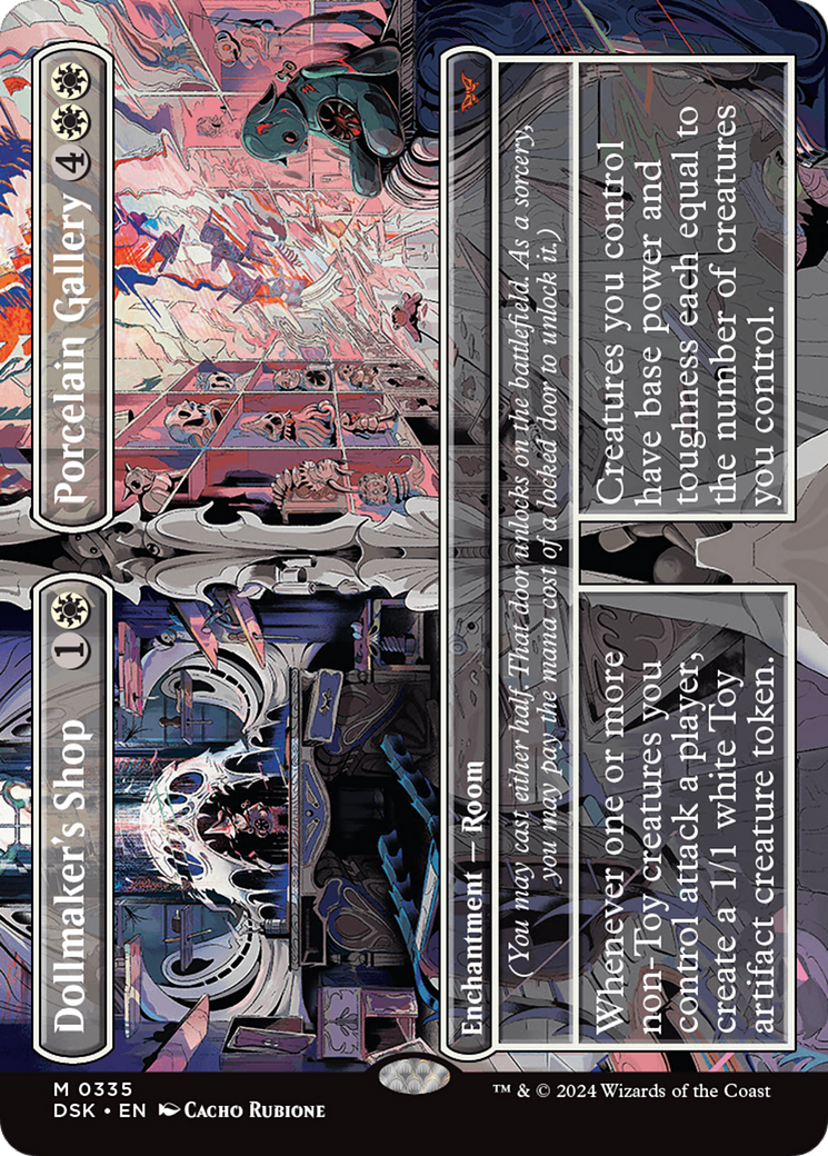Dollmaker's Shop // Porcelain Gallery (Borderless) [Duskmourn: House of Horror] MTG Single Magic: The Gathering | Red Claw Gaming
