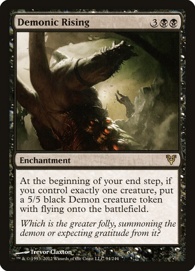 Demonic Rising [Avacyn Restored] MTG Single Magic: The Gathering | Red Claw Gaming