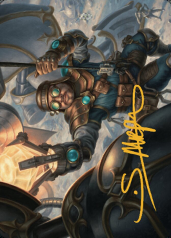 Powerstone Engineer Art Card (Gold-Stamped Signature) [The Brothers' War Art Series] MTG Single Magic: The Gathering | Red Claw Gaming