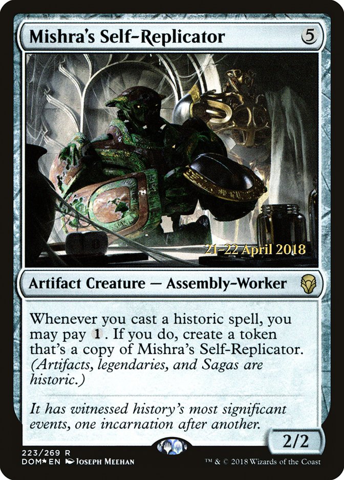 Mishra's Self-Replicator [Dominaria Prerelease Promos] MTG Single Magic: The Gathering | Red Claw Gaming