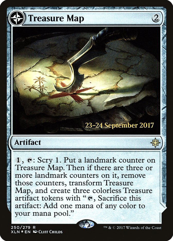 Treasure Map // Treasure Cove [Ixalan Prerelease Promos] MTG Single Magic: The Gathering | Red Claw Gaming
