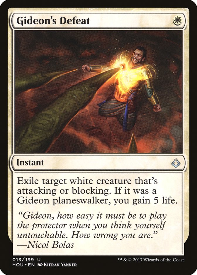 Gideon's Defeat [Hour of Devastation] MTG Single Magic: The Gathering | Red Claw Gaming
