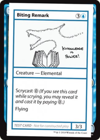 Biting Remark (2021 Edition) [Mystery Booster Playtest Cards] MTG Single Magic: The Gathering | Red Claw Gaming