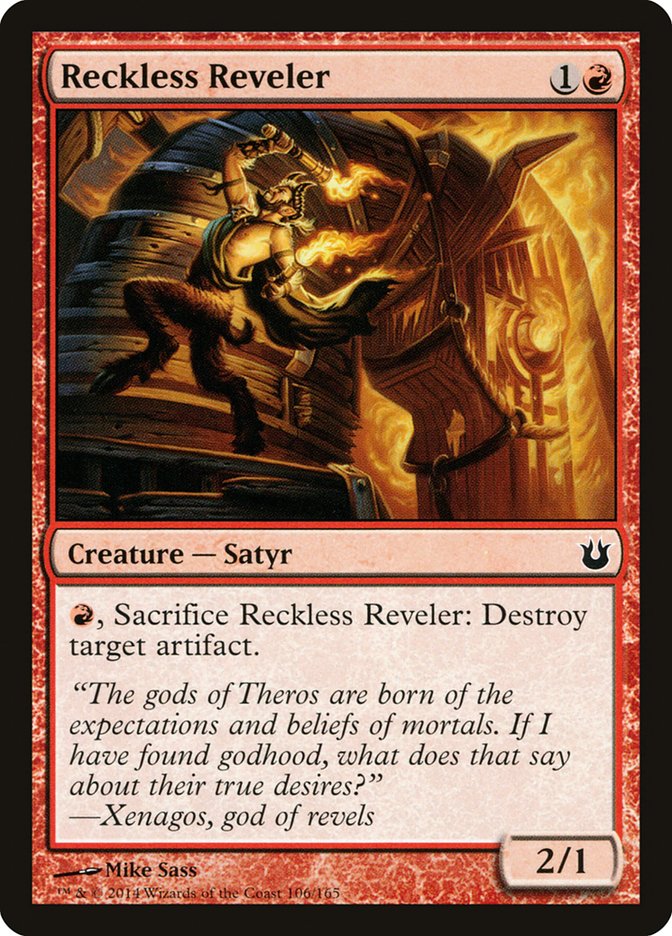 Reckless Reveler [Born of the Gods] MTG Single Magic: The Gathering | Red Claw Gaming
