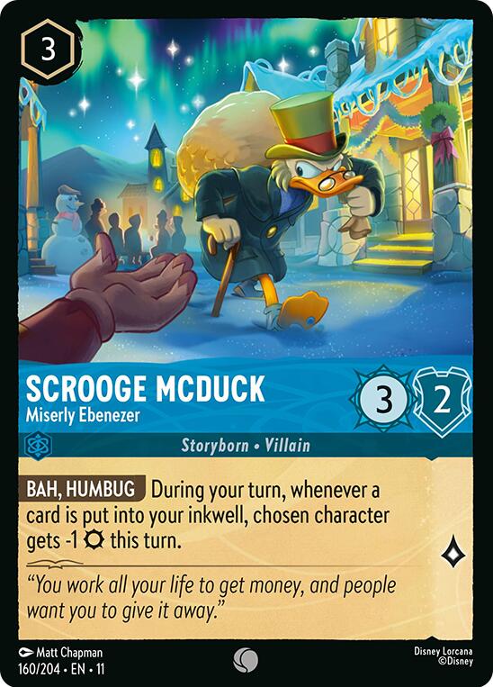 Scrooge McDuck - Miserly Ebenezer (160/204) [Winterspell] Lorcana Single Disney | Red Claw Gaming