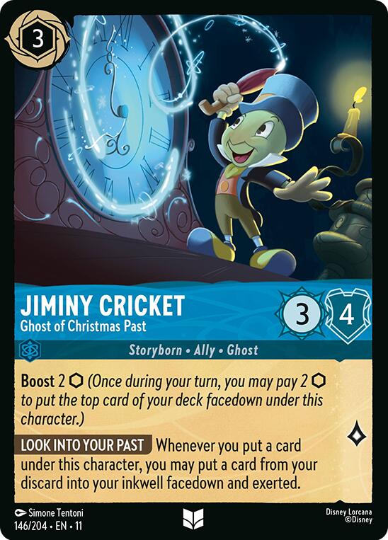 Jiminy Cricket - Ghost of Christmas Past (146/204) [Winterspell] Lorcana Single Disney | Red Claw Gaming