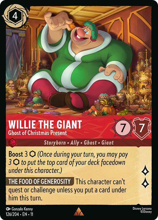 Willie the Giant - Ghost of Christmas Present (126/204) [Winterspell] Lorcana Single Disney | Red Claw Gaming
