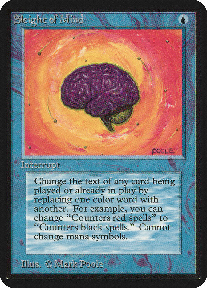 Sleight of Mind [Alpha Edition] MTG Single Magic: The Gathering | Red Claw Gaming