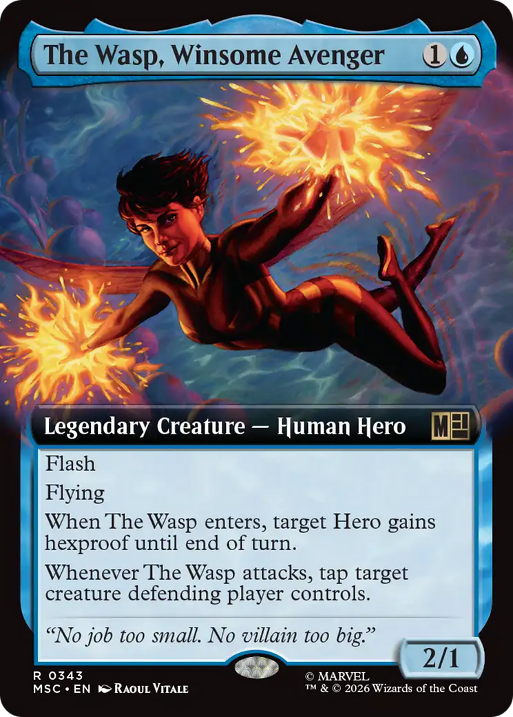 The Wasp, Winsome Avenger (Extended Art) [Marvel Super Heroes Commander] | Red Claw Gaming