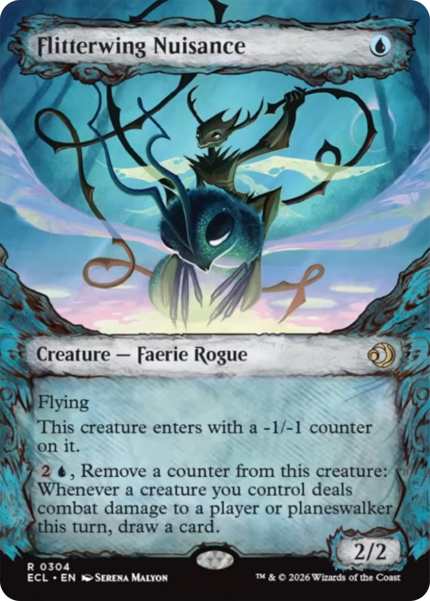 Flitterwing Nuisance (Showcase) [Lorwyn Eclipsed] MTG Single Magic: The Gathering | Red Claw Gaming