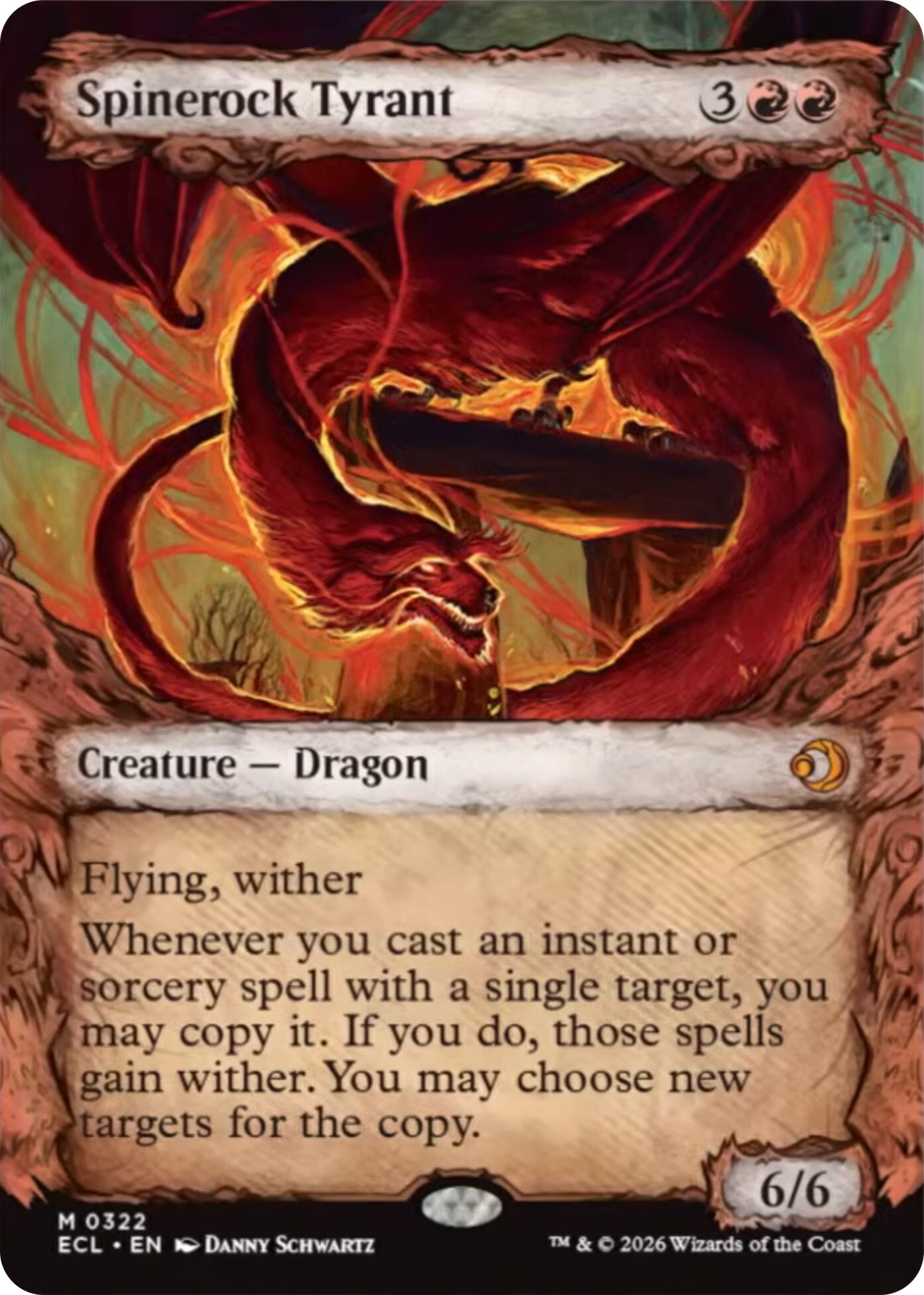 Spinerock Tyrant (Showcase) [Lorwyn Eclipsed] MTG Single Magic: The Gathering | Red Claw Gaming