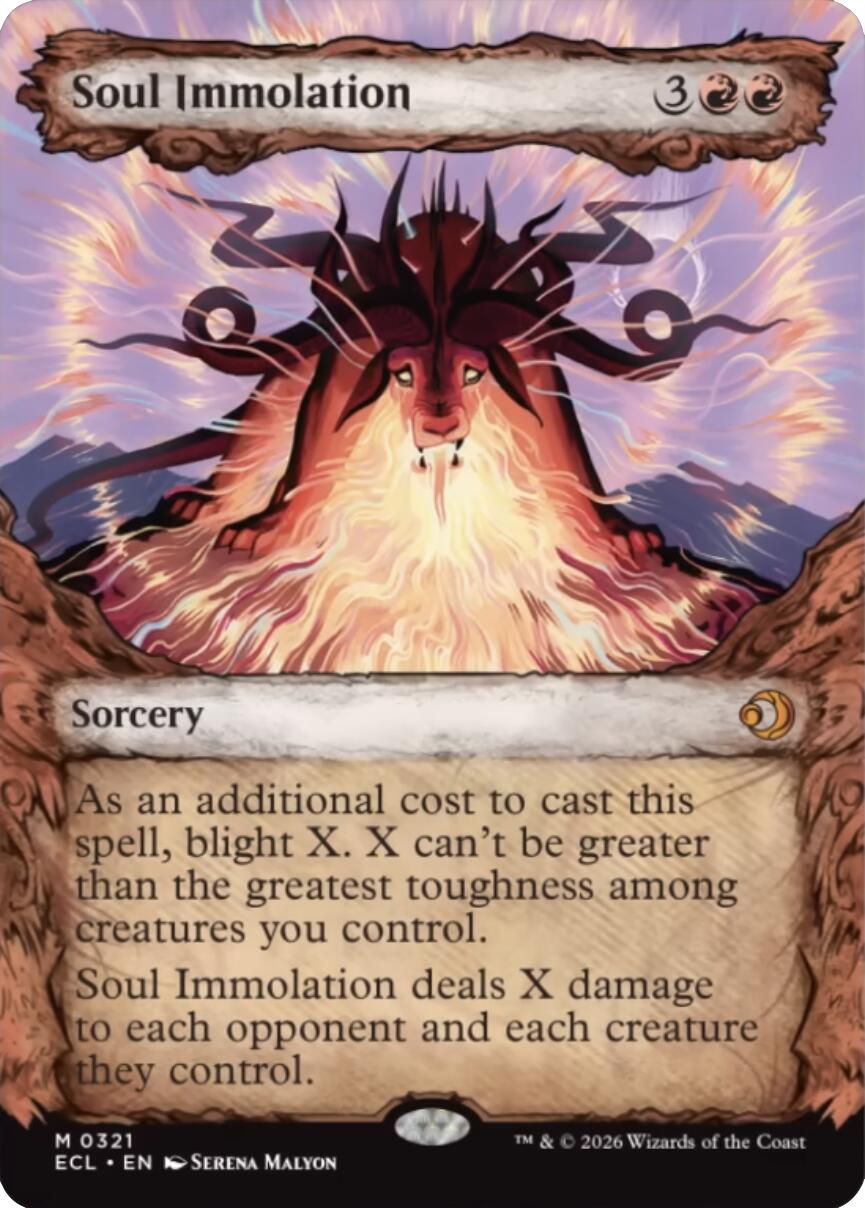 Soul Immolation (Showcase) [Lorwyn Eclipsed] MTG Single Magic: The Gathering | Red Claw Gaming