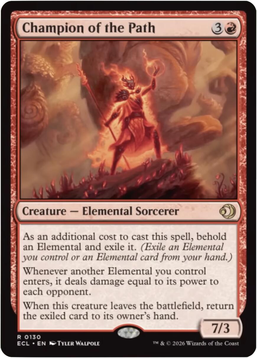 Champion of the Path [Lorwyn Eclipsed] MTG Single Magic: The Gathering | Red Claw Gaming