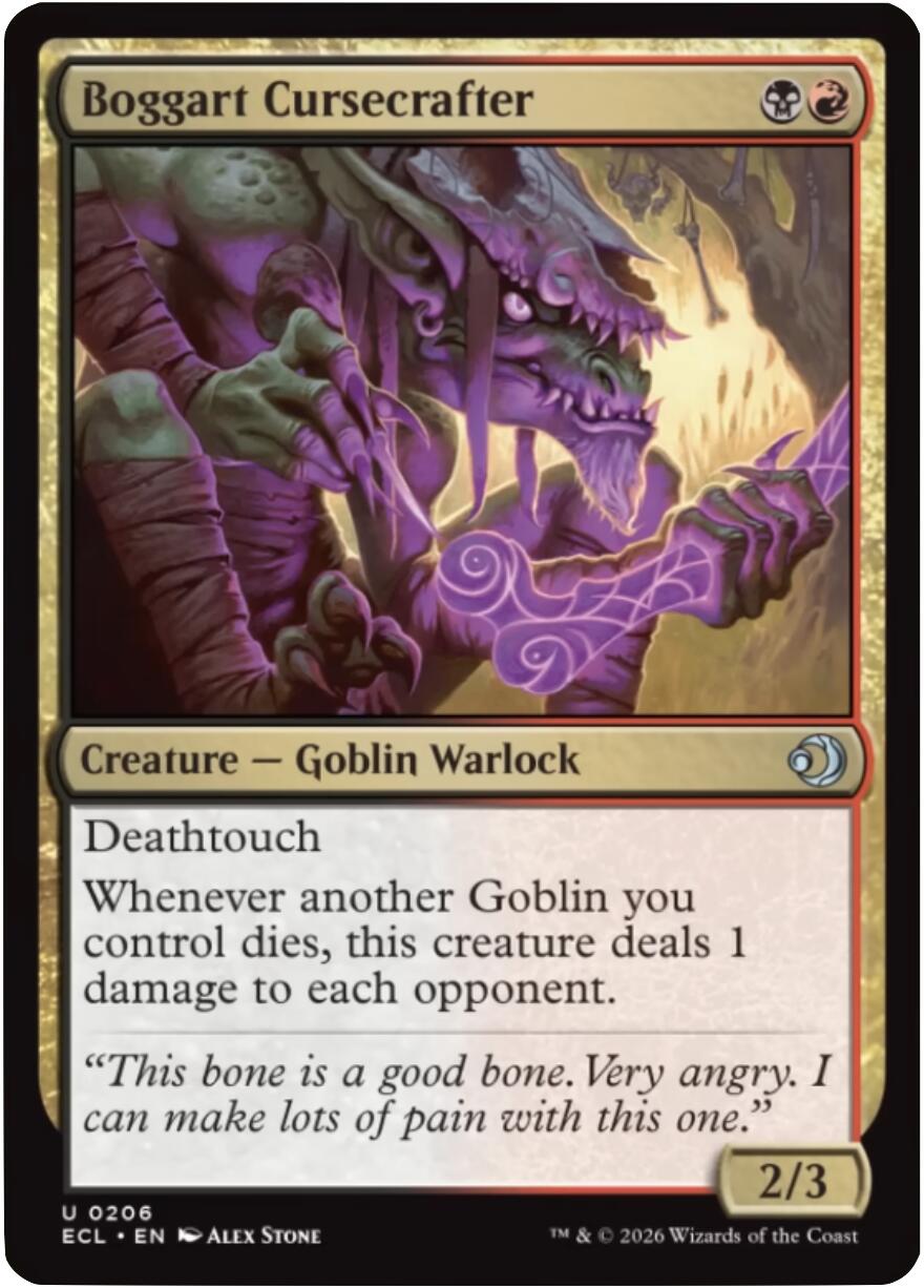 Boggart Cursecrafter [Lorwyn Eclipsed] MTG Single Magic: The Gathering | Red Claw Gaming
