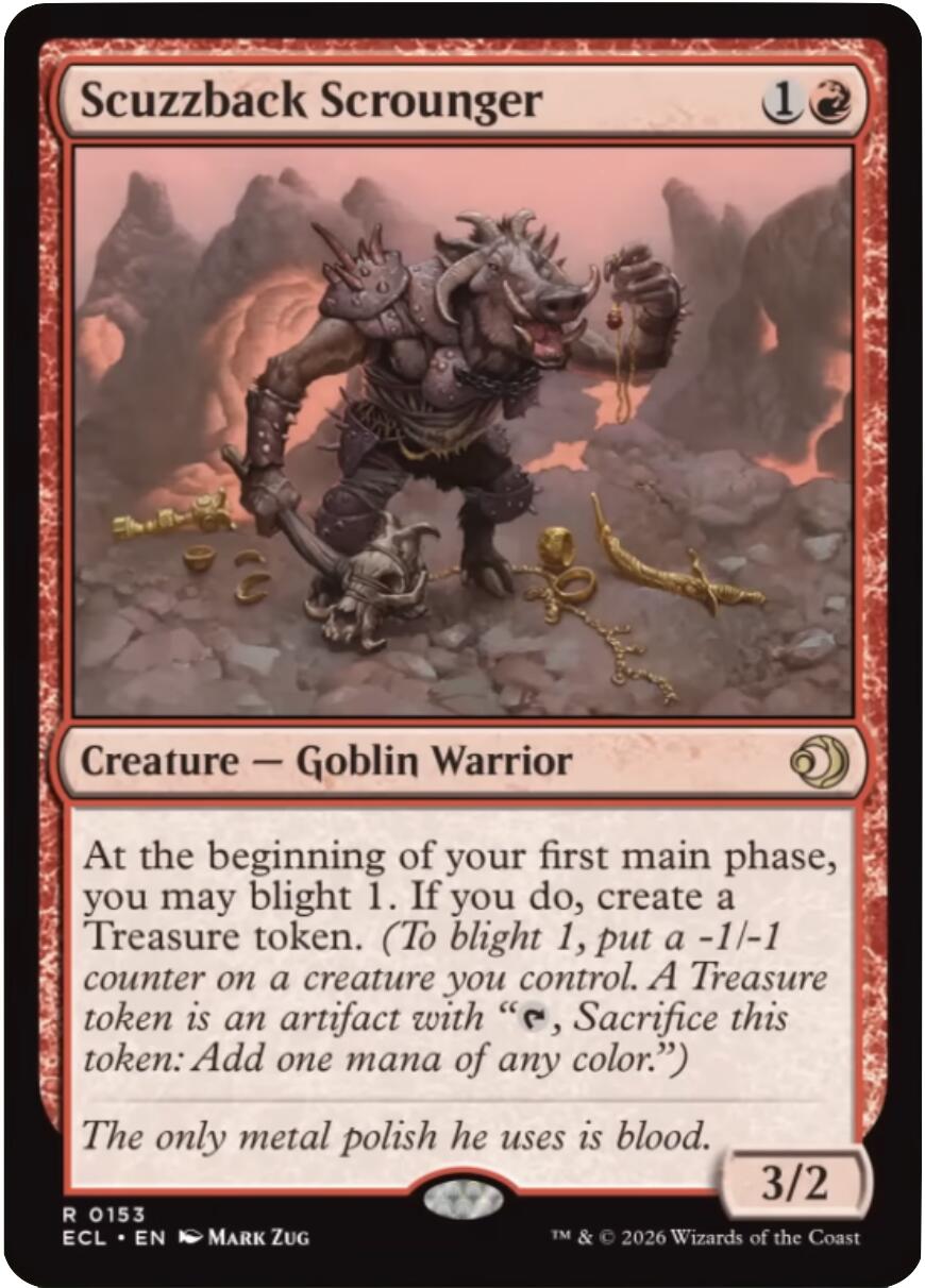 Scuzzback Scrounger [Lorwyn Eclipsed] MTG Single Magic: The Gathering | Red Claw Gaming