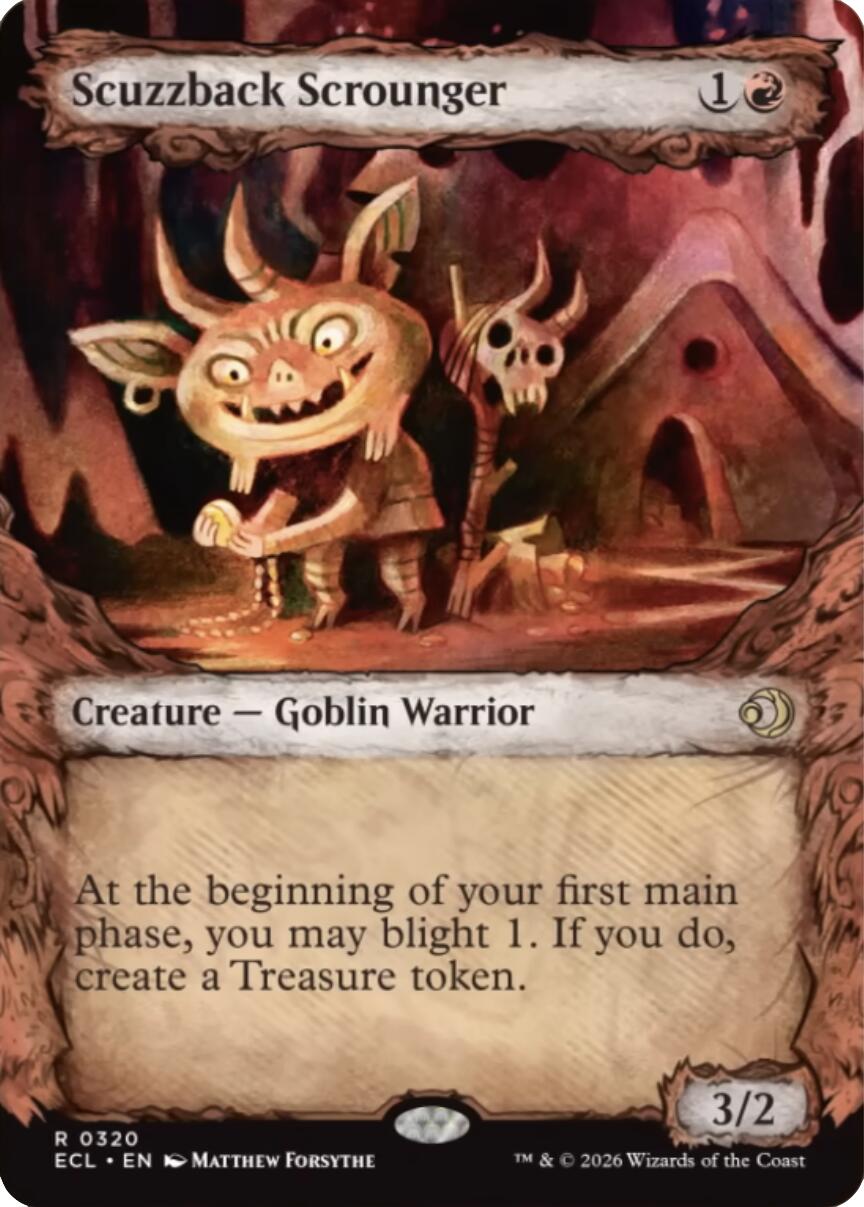 Scuzzback Scrounger (Showcase) [Lorwyn Eclipsed] MTG Single Magic: The Gathering | Red Claw Gaming