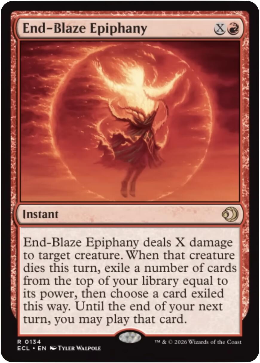 End-Blaze Epiphany [Lorwyn Eclipsed] MTG Single Magic: The Gathering | Red Claw Gaming