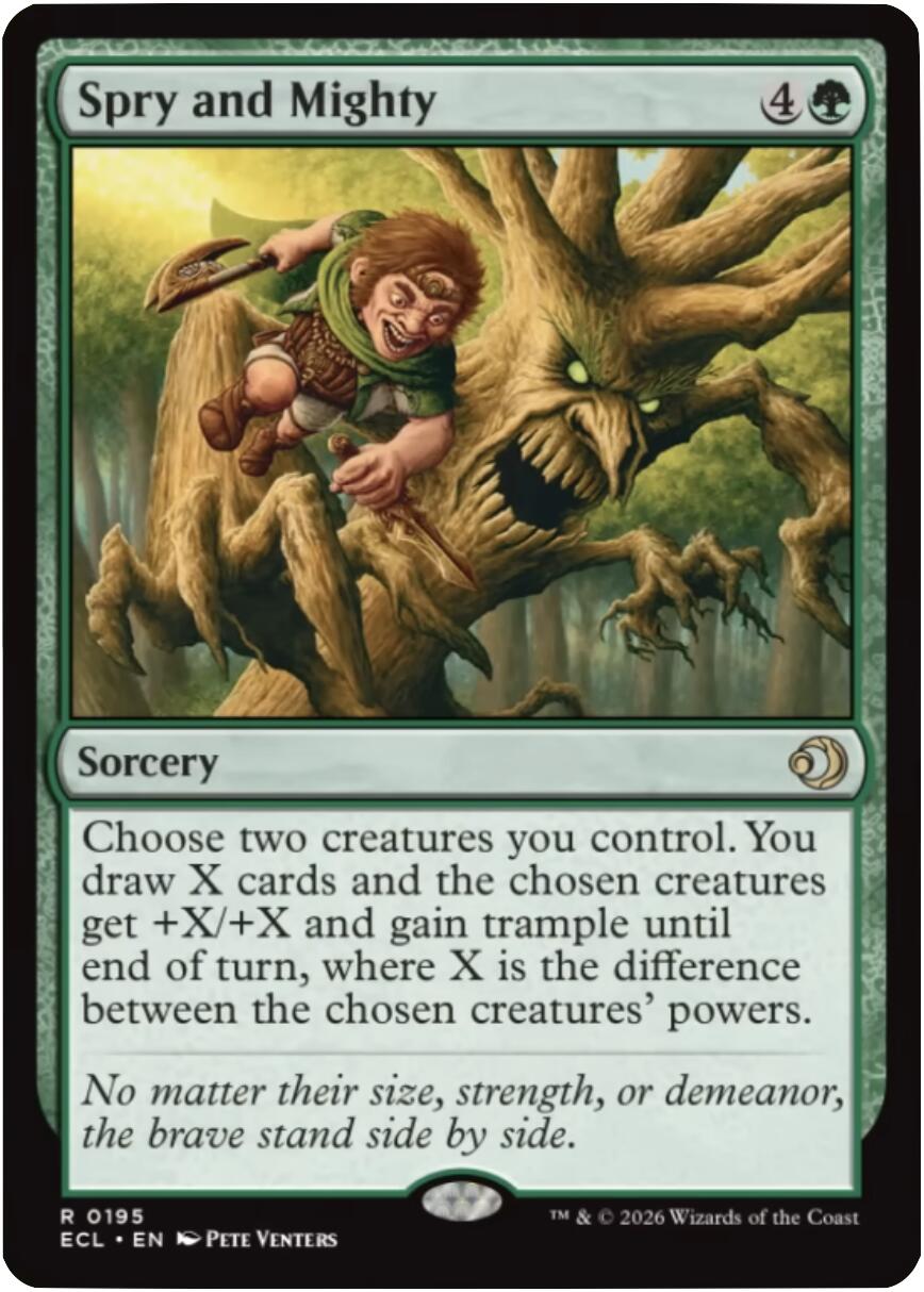 Spry and Mighty [Lorwyn Eclipsed] MTG Single Magic: The Gathering | Red Claw Gaming
