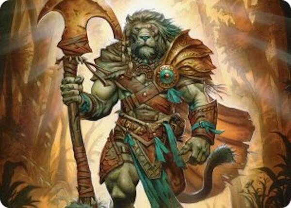 Ajani, Outland Chaperone Art Card [Lorwyn Eclipsed Art Series] MTG Single Magic: The Gathering | Red Claw Gaming