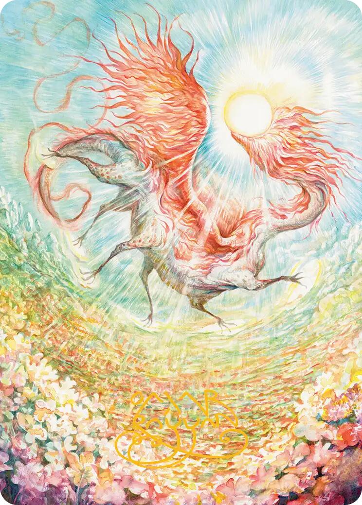 Eirdu, Carrier of Dawn Art Card (Gold-Stamped Signature) [Lorwyn Eclipsed Art Series] MTG Single Magic: The Gathering | Red Claw Gaming