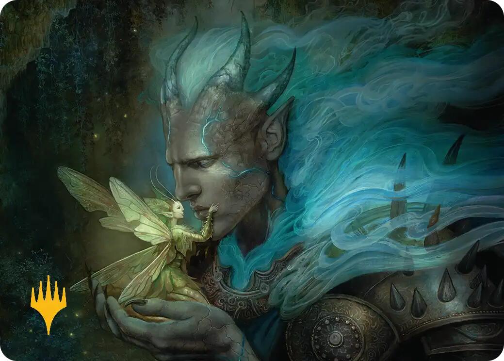 Run Away Together Art Card (Gold-Stamped Planeswalker Symbol) [Lorwyn Eclipsed Art Series] MTG Single Magic: The Gathering | Red Claw Gaming