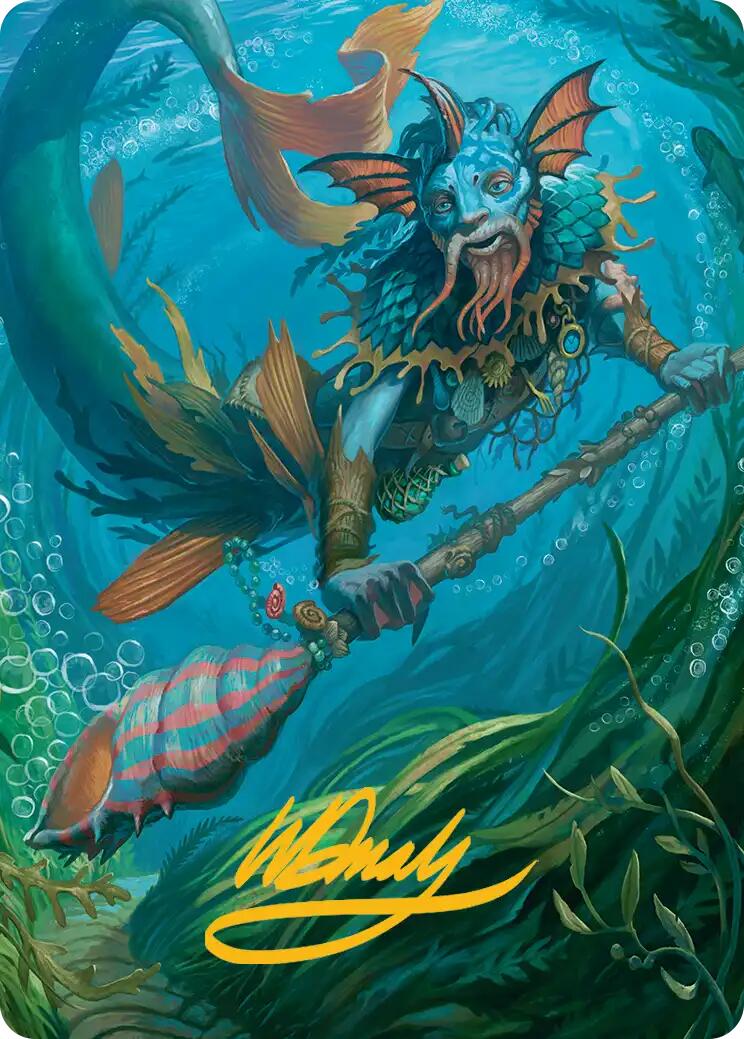 Sygg, Wanderwine Wisdom Art Card (Gold-Stamped Signature) [Lorwyn Eclipsed Art Series] MTG Single Magic: The Gathering | Red Claw Gaming