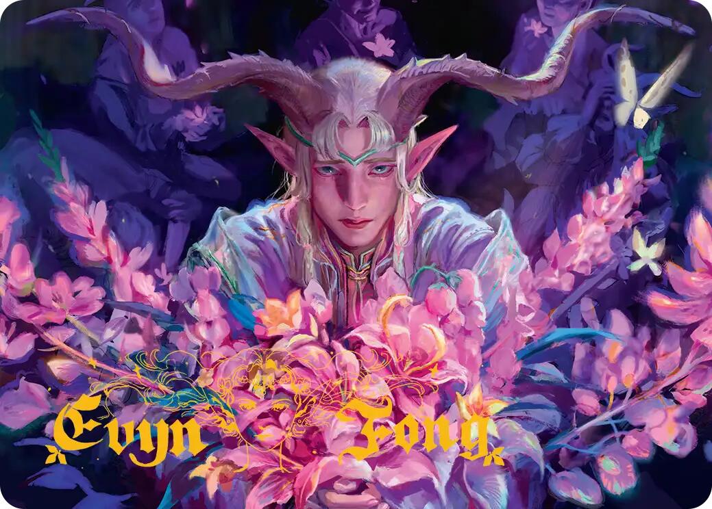 Dawnhand Eulogist Art Card (Gold-Stamped Signature) [Lorwyn Eclipsed Art Series] MTG Single Magic: The Gathering | Red Claw Gaming