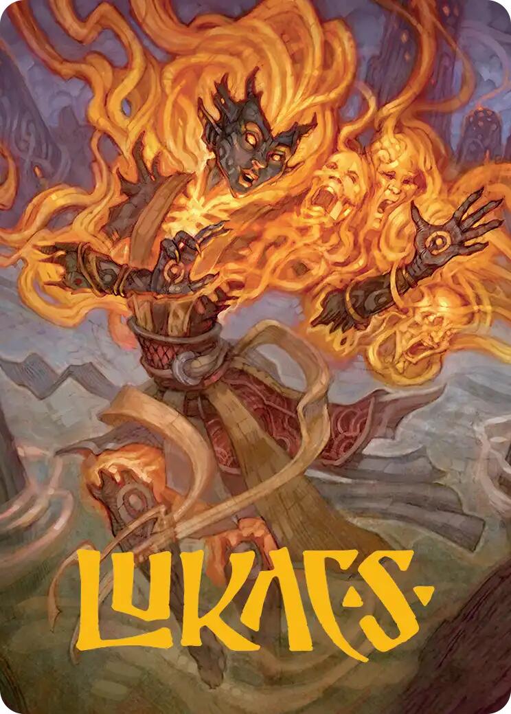 Ashling, Rekindled Art Card (33/54) (Gold-Stamped Signature) [Lorwyn Eclipsed Art Series] MTG Single Magic: The Gathering | Red Claw Gaming