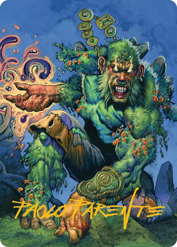 Aurora Awakener Art Card (17/54) (Gold-Stamped Signature) [Lorwyn Eclipsed Art Series] MTG Single Magic: The Gathering | Red Claw Gaming