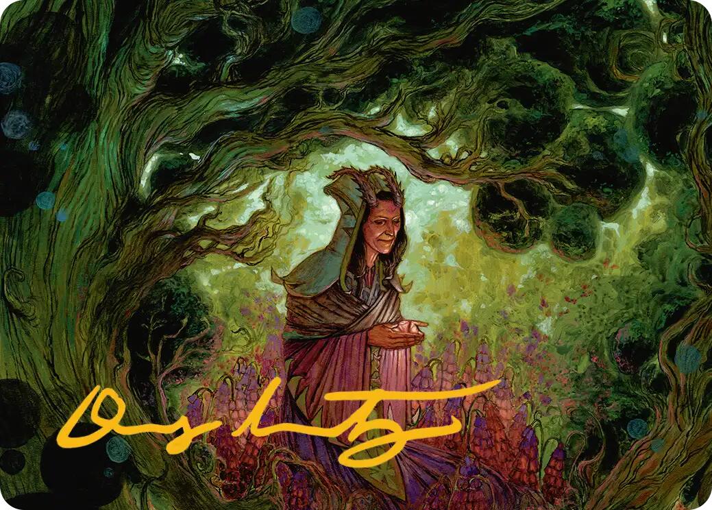 Bloom Tender Art Card (Gold-Stamped Signature) [Lorwyn Eclipsed Art Series] MTG Single Magic: The Gathering | Red Claw Gaming