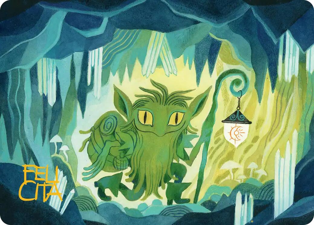 Mutable Explorer Art Card (43/54) (Gold-Stamped Signature) [Lorwyn Eclipsed Art Series] MTG Single Magic: The Gathering | Red Claw Gaming