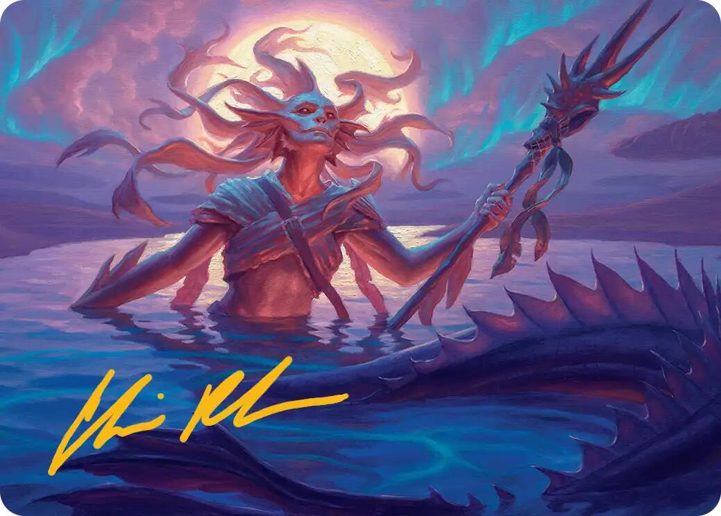 Eclipsed Merrow Art Card (Gold-Stamped Signature) [Lorwyn Eclipsed Art Series] MTG Single Magic: The Gathering | Red Claw Gaming