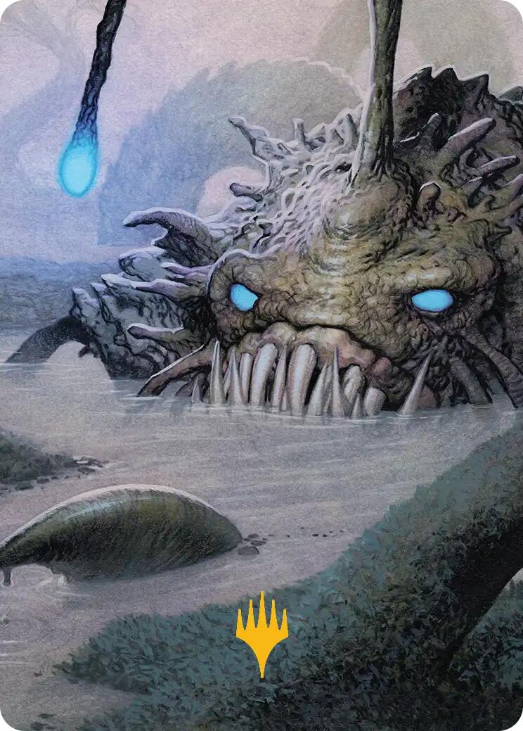 Deceit Art Card (Gold-Stamped Planeswalker Symbol) [Lorwyn Eclipsed Art Series] MTG Single Magic: The Gathering | Red Claw Gaming