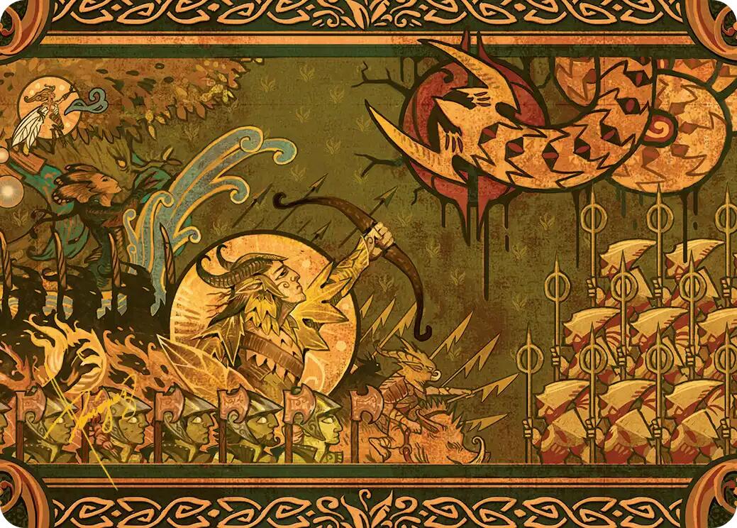 Chronicle of Victory Art Card (Gold-Stamped Signature) [Lorwyn Eclipsed Art Series] MTG Single Magic: The Gathering | Red Claw Gaming